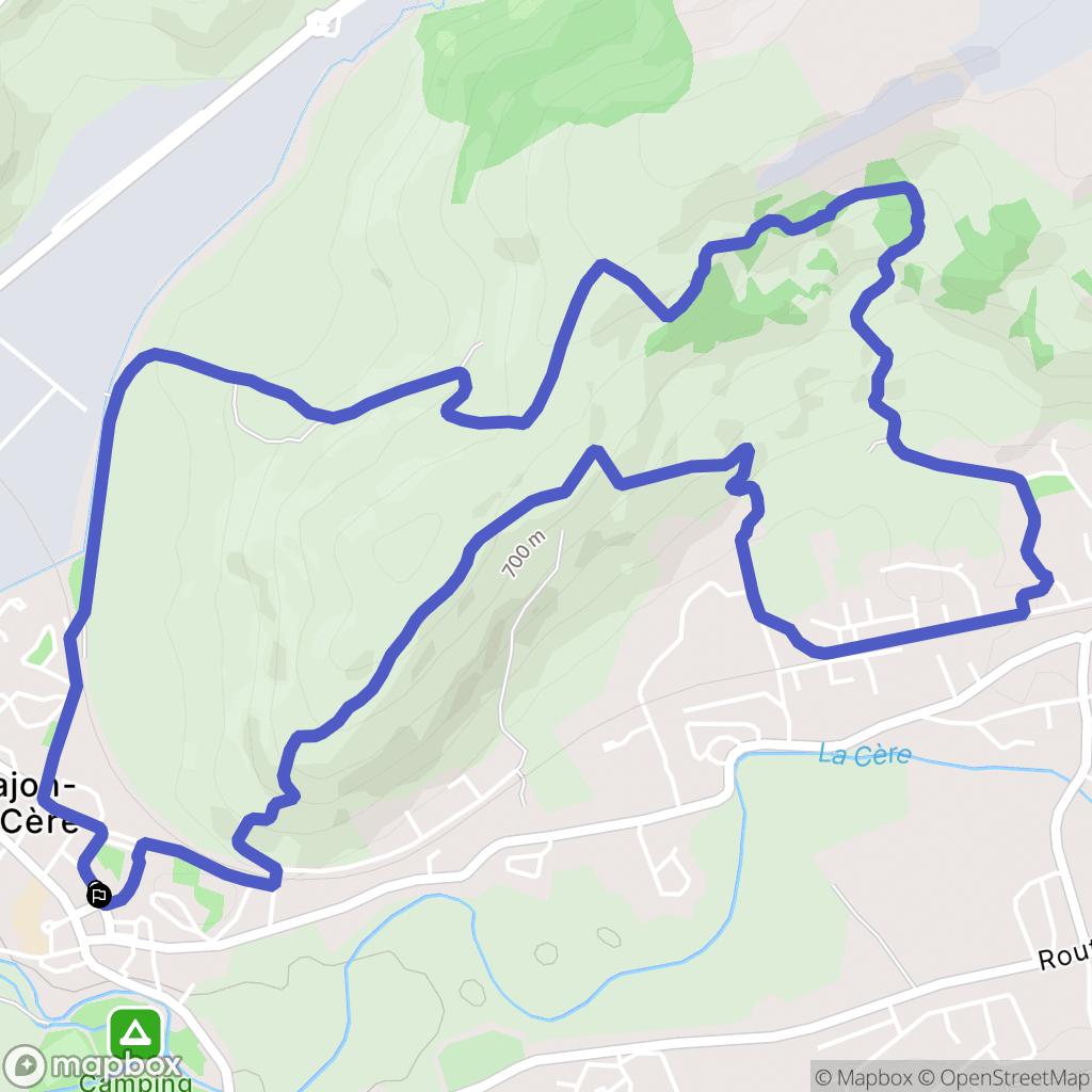 Arpajon-sur-Cère : carte du parcours de randonnée - France