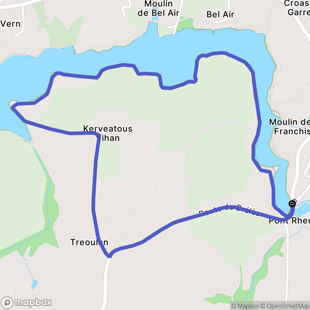 Plouarzel : carte du parcours de randonnée - France