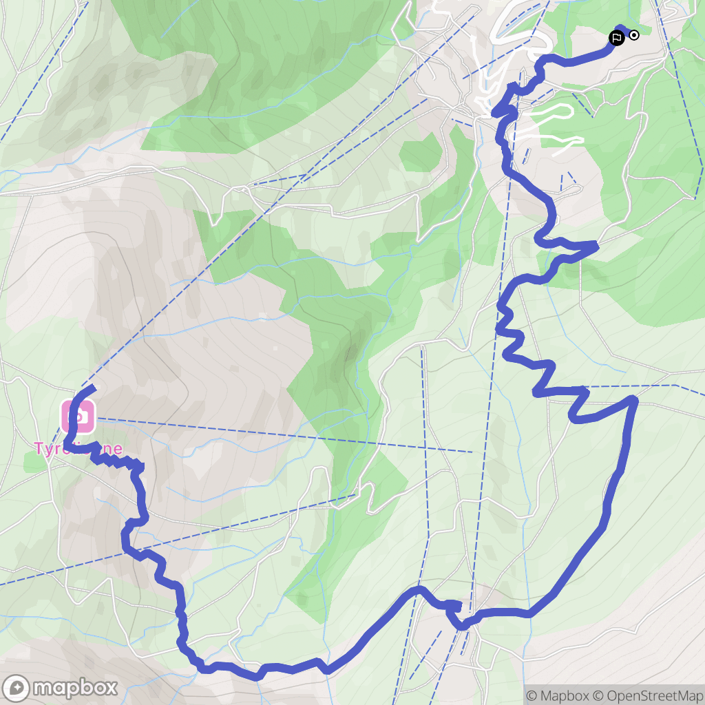 Les Avanchers-Valmorel : carte du parcours de randonnée - France