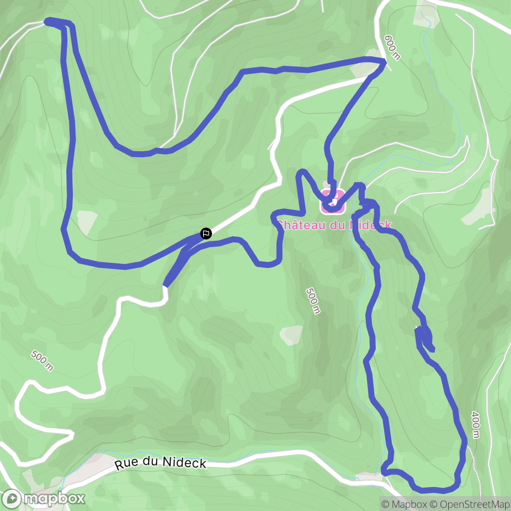 Oberhaslach : carte du parcours de randonnée - France