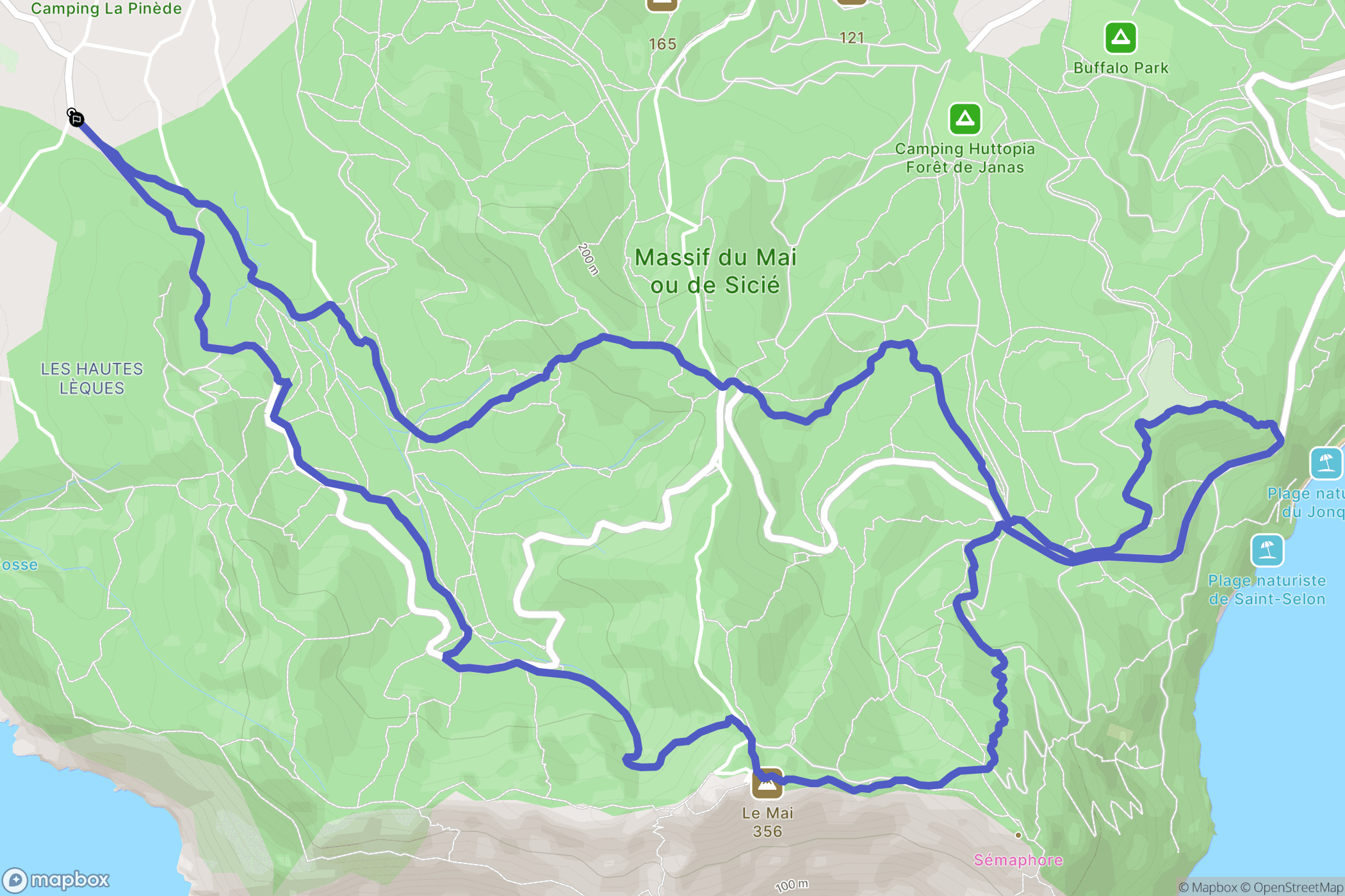 Six-Fours-les-Plages: routekaart voor buitenactiviteiten - France