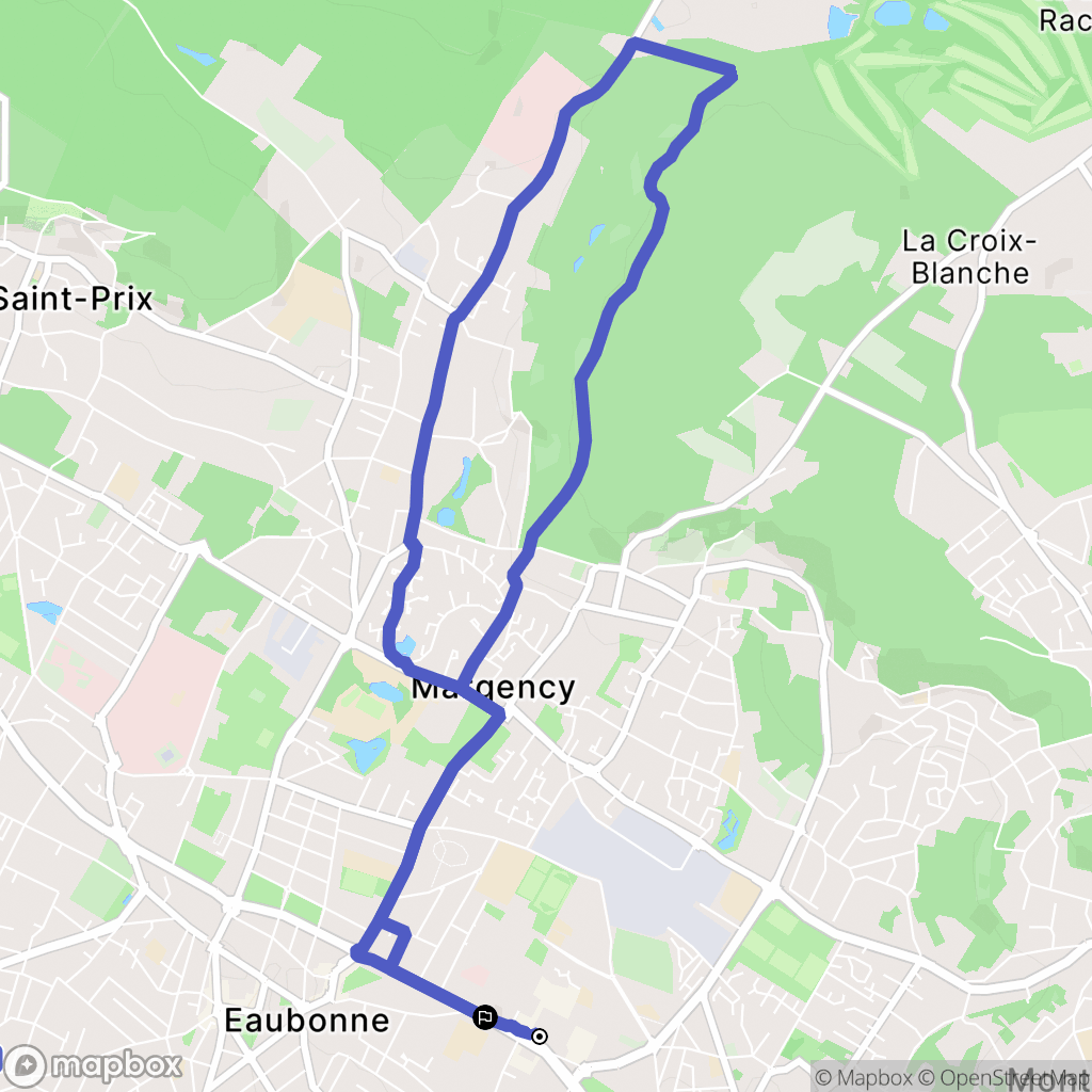 Soisy-sous-Montmorency : carte du parcours de randonnée - France