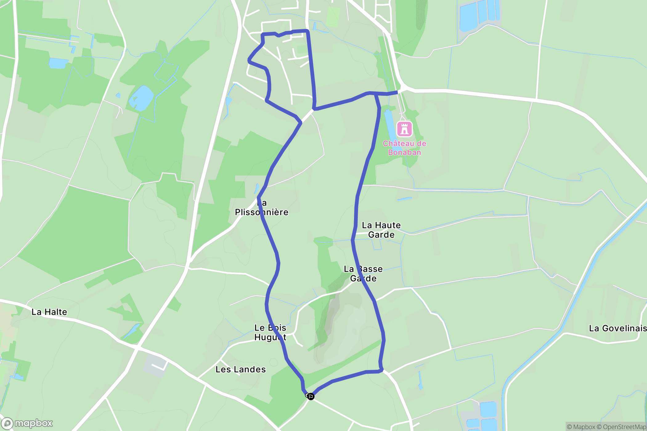 Saint-Guinoux : carte du parcours de randonnée - France