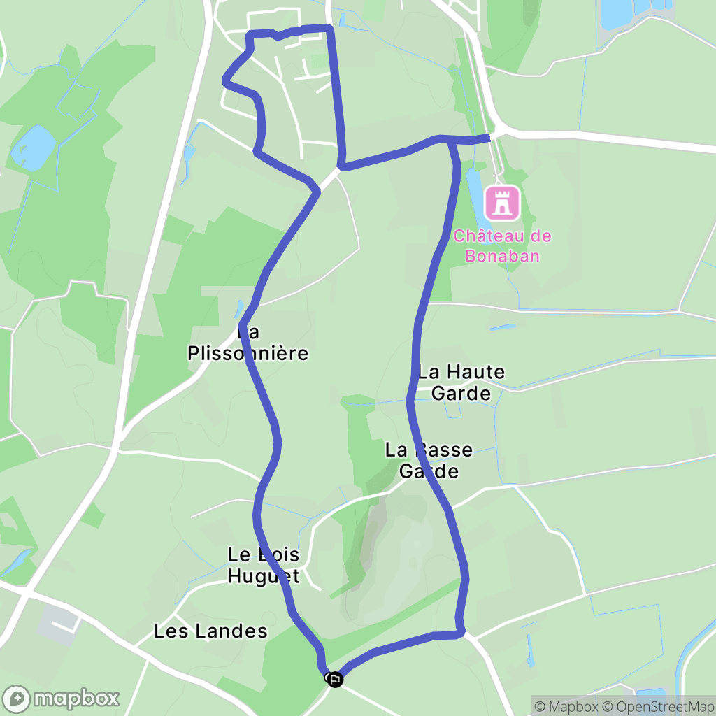 Saint-Guinoux : carte du parcours de randonnée - France