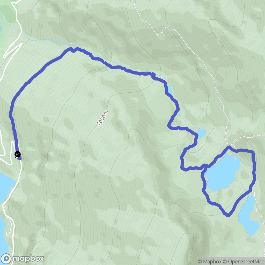 Etang de Soulcem, Auzat : carte du parcours de randonnée - France