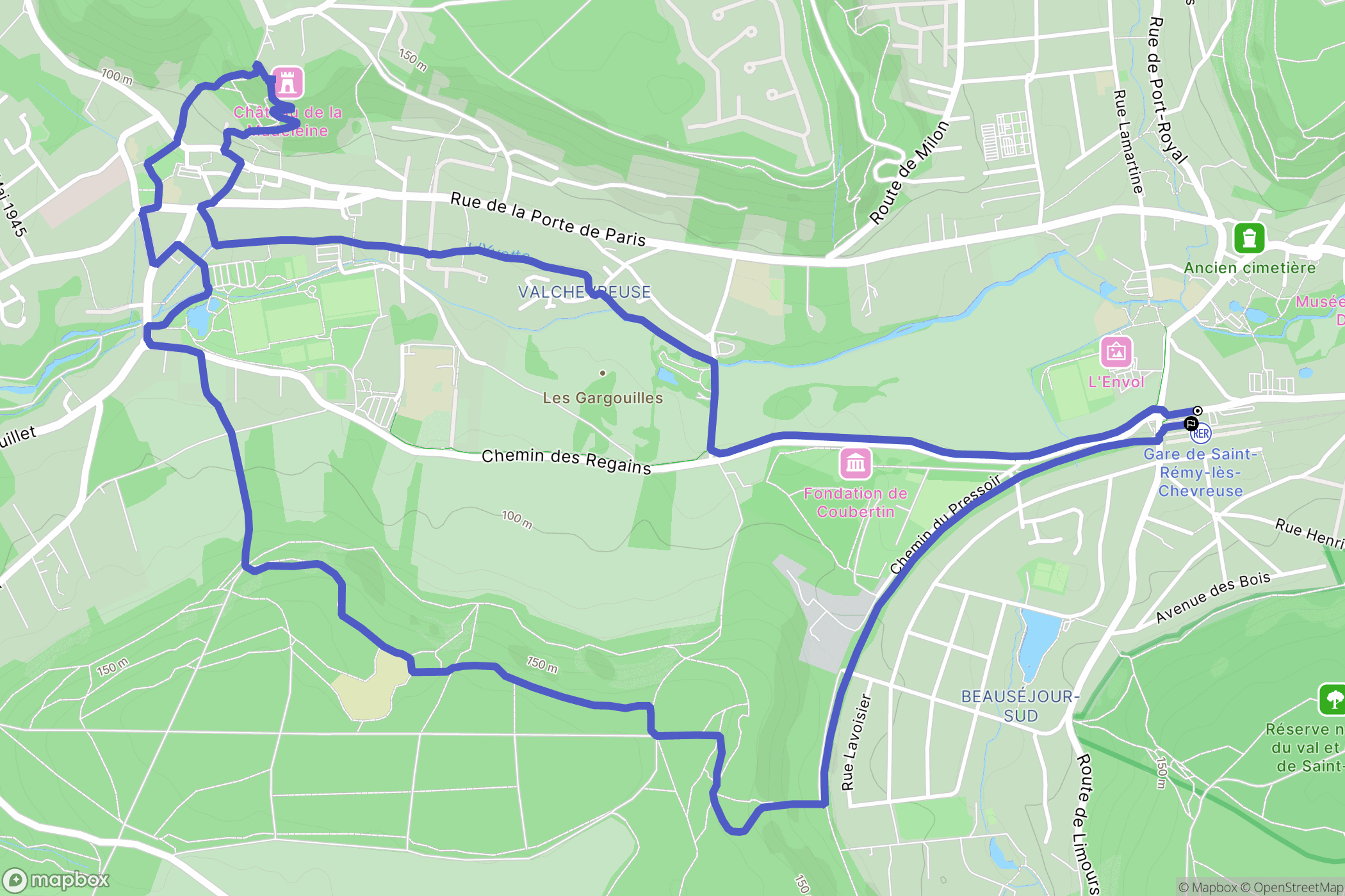 Saint-Rémy-lès-Chevreuse: routekaart voor buitenactiviteiten - France