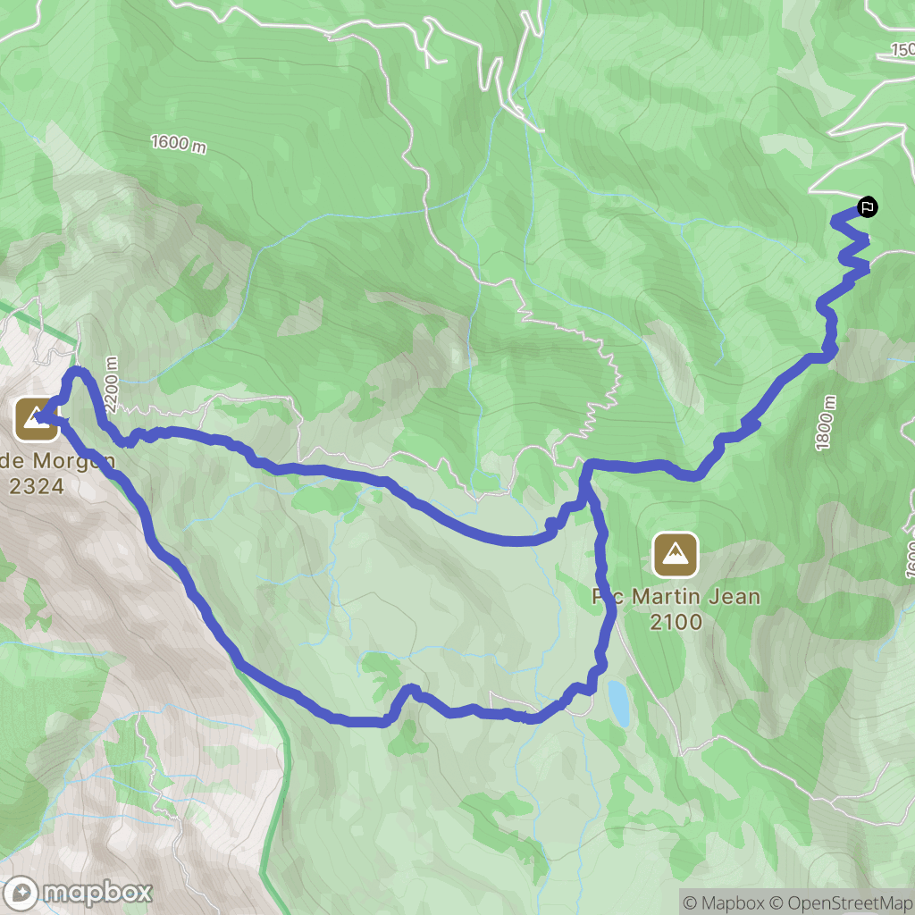 Crots : carte du parcours de randonnée - France