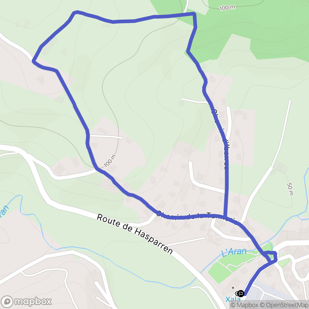 Bonloc : carte du parcours de randonnée - France