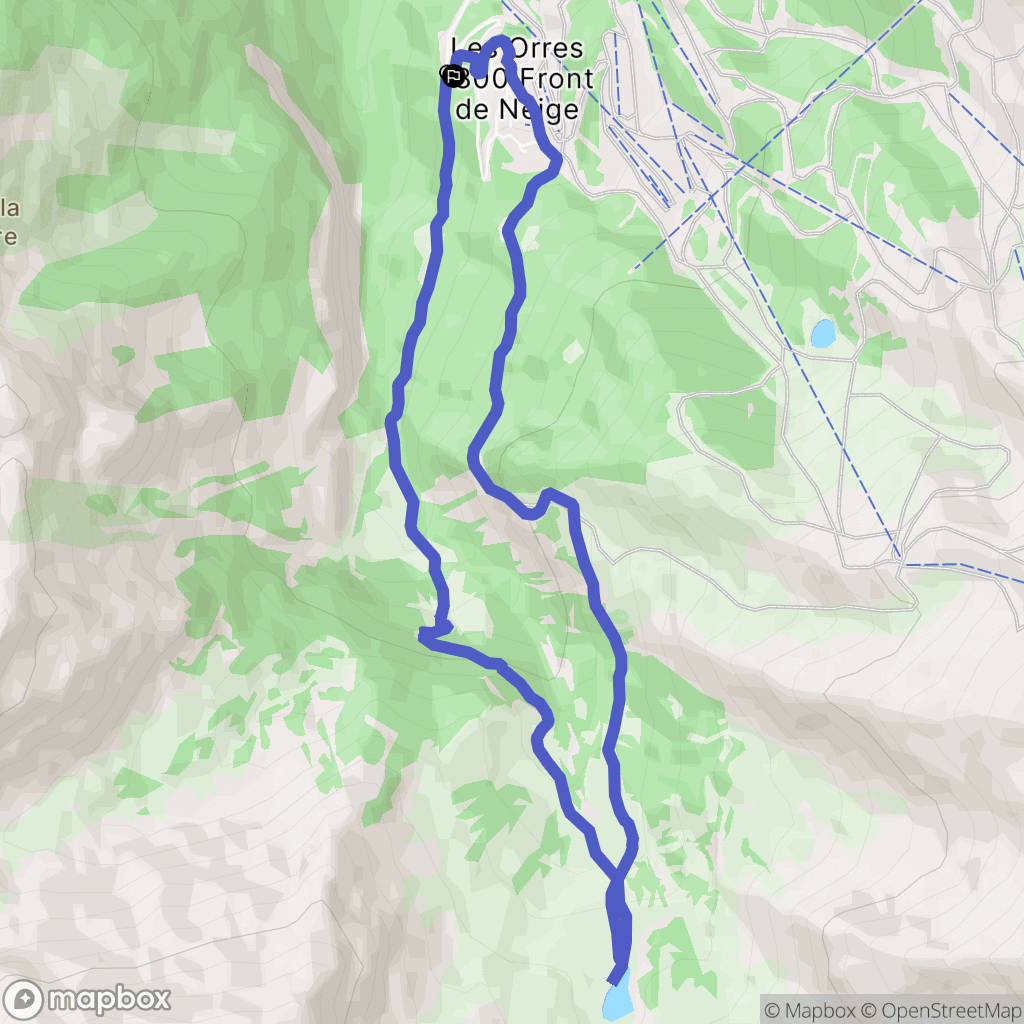 Les Orres: routekaart voor buitenactiviteiten - France