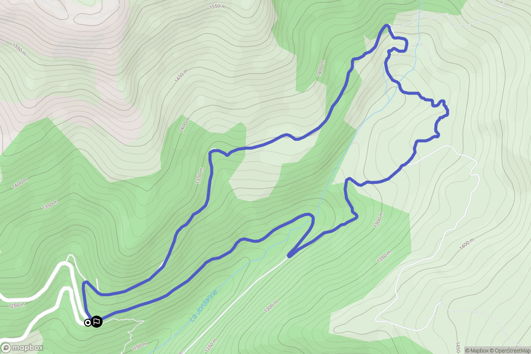 Mandailles-Saint-Julien : carte du parcours de randonnée - France