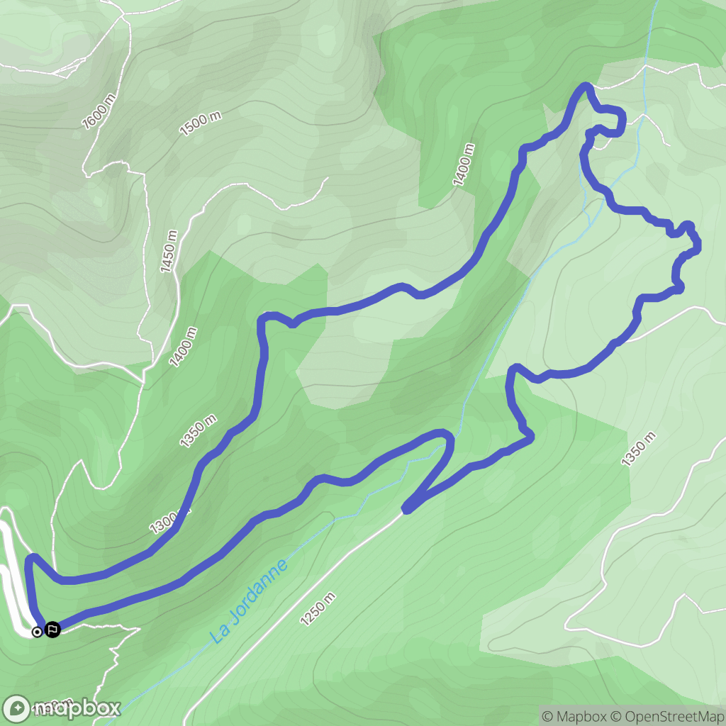 Mandailles-Saint-Julien : carte du parcours de randonnée - France