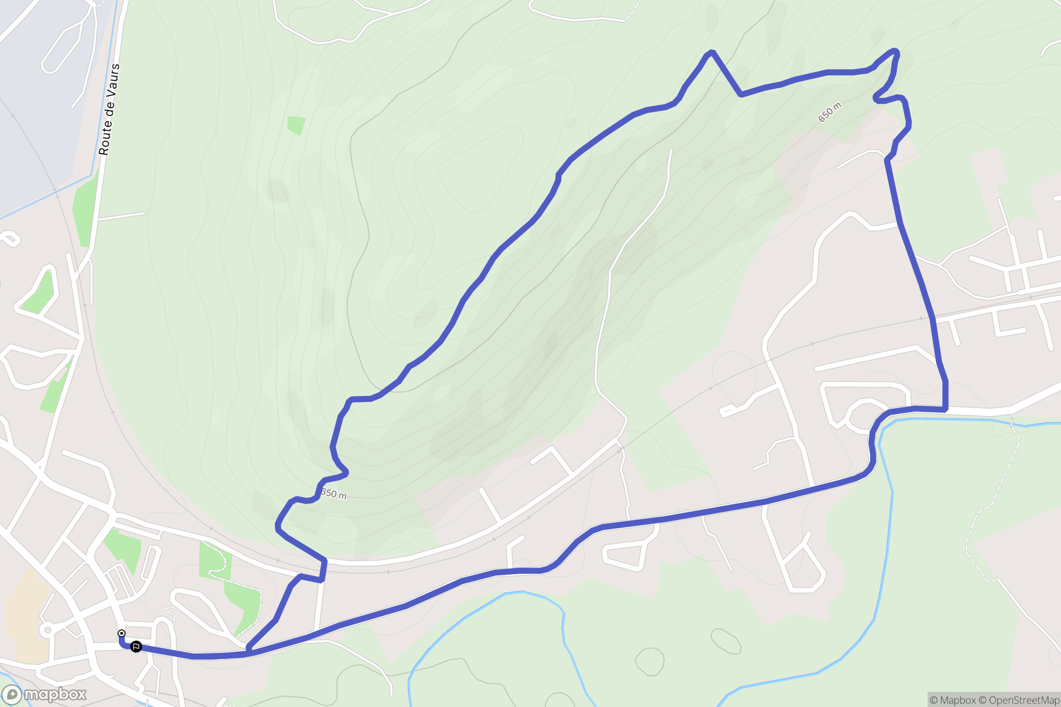 Arpajon-sur-Cère : carte du parcours de randonnée - France