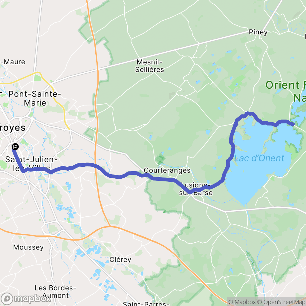 Saint-Julien-les-Villas: routekaart voor buitenactiviteiten - France