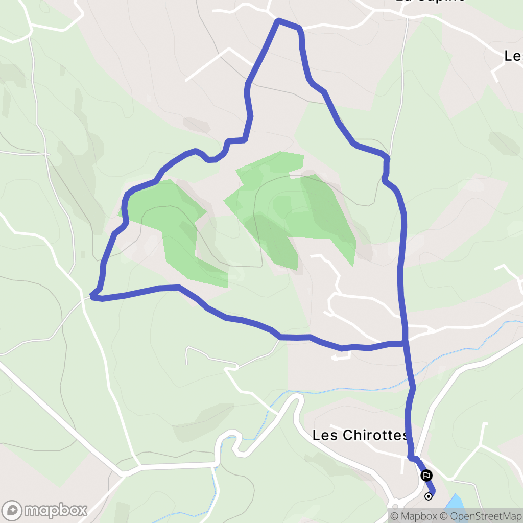 Saint-Héand : carte du parcours de randonnée - France
