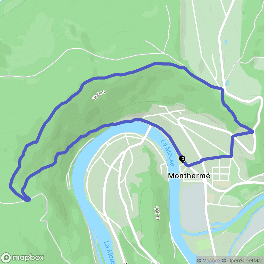 Monthermé: routekaart voor buitenactiviteiten - France