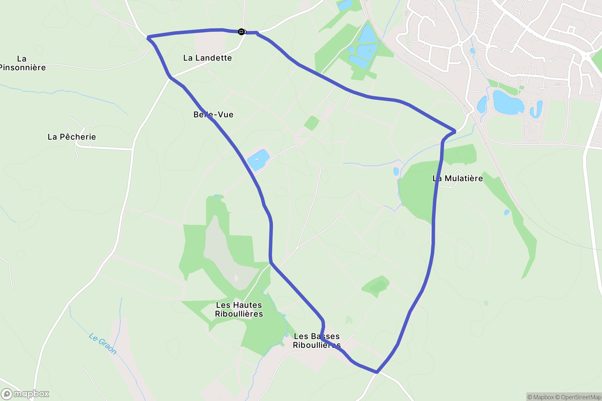 Nesmy : carte du parcours de randonnée - France