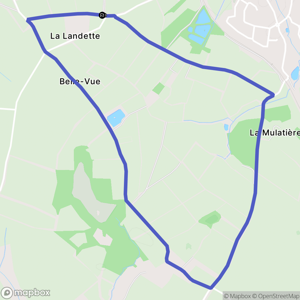 Nesmy : carte du parcours de randonnée - France