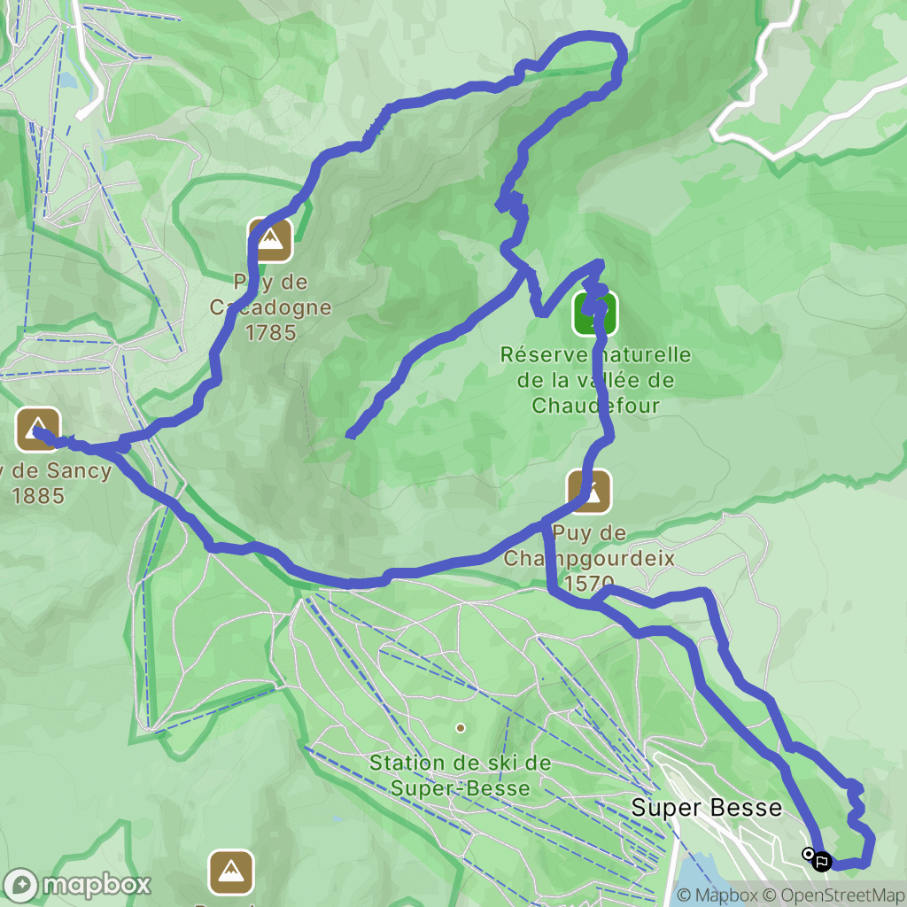 Super-Besse: routekaart voor buitenactiviteiten - France