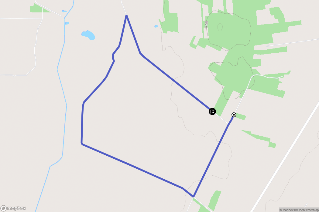 Kaszew: mapa trasy - Poland