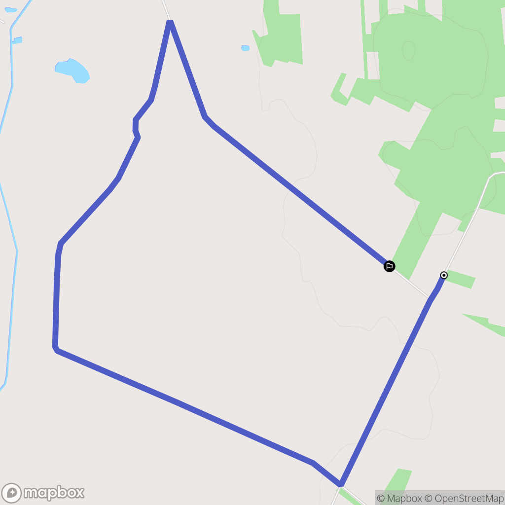 Kaszew: mapa trasy - Poland