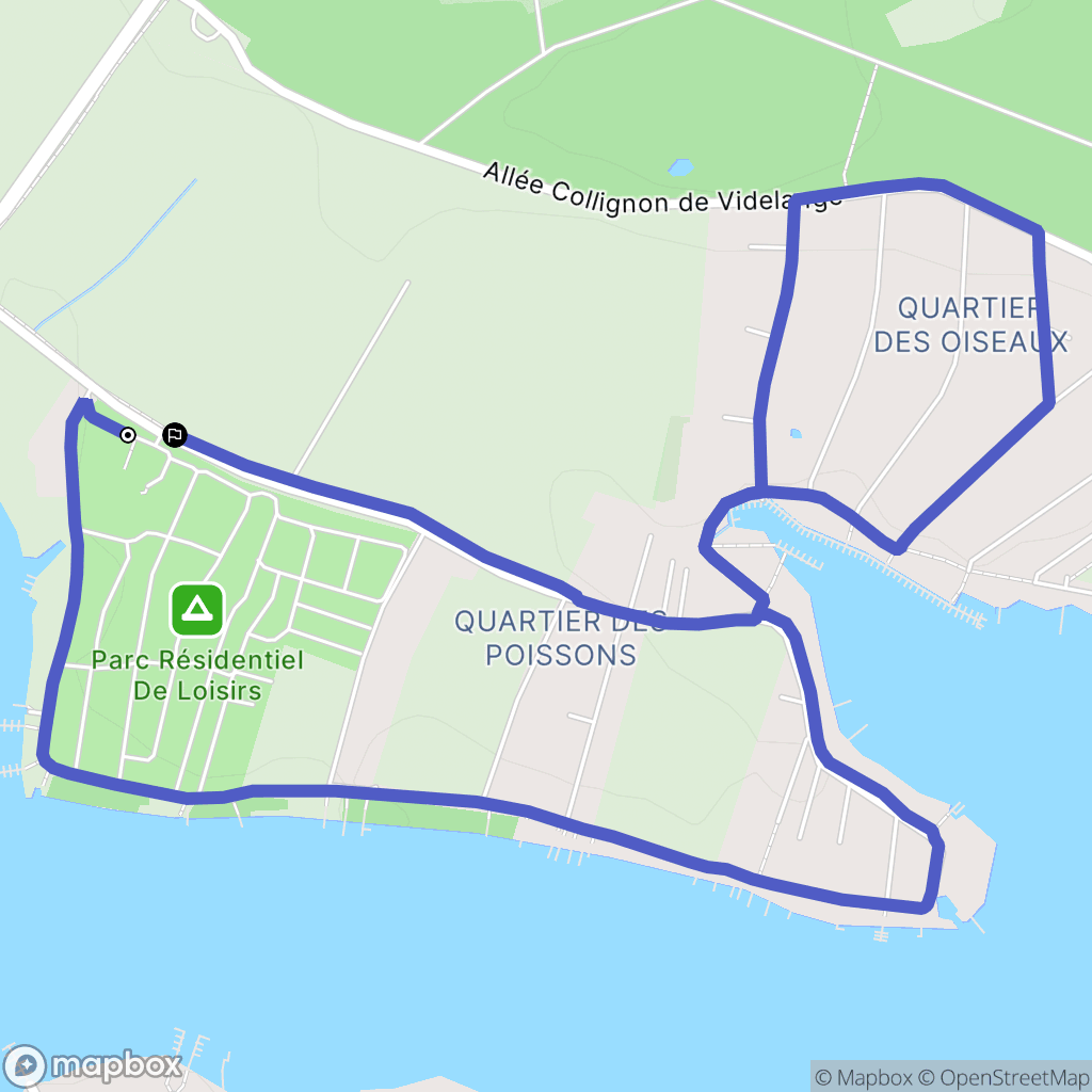 Rhodes : carte du parcours de randonnée - France