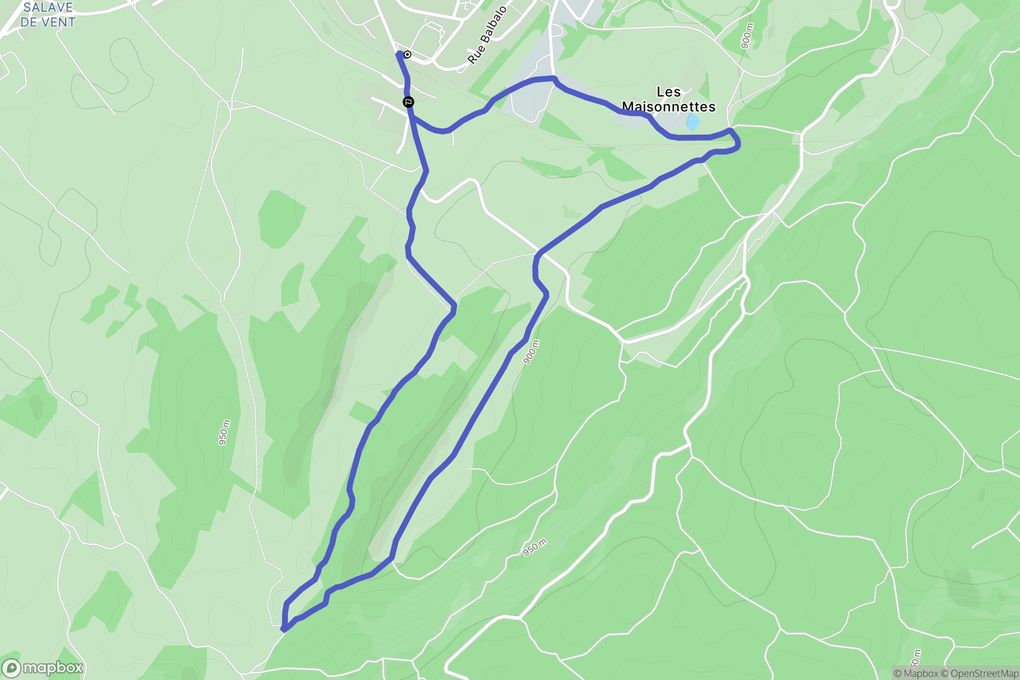 Saint-Laurent-en-Grandvaux: routekaart voor buitenactiviteiten - France