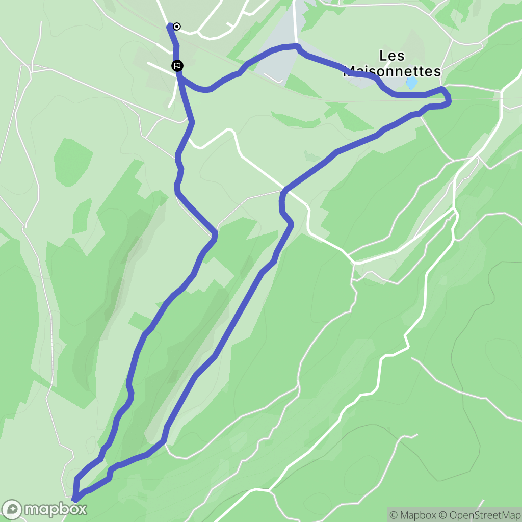 Saint-Laurent-en-Grandvaux: routekaart voor buitenactiviteiten - France