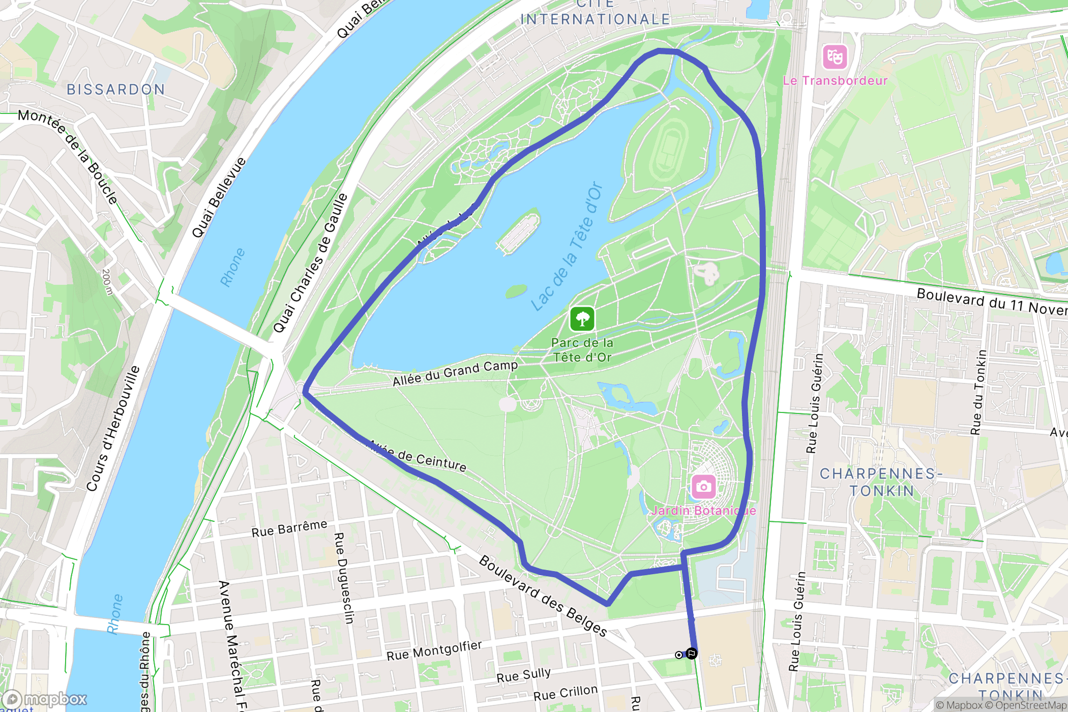 Les Brotteaux, Lyon 6e Arrondissement: routekaart voor buitenactiviteiten - France