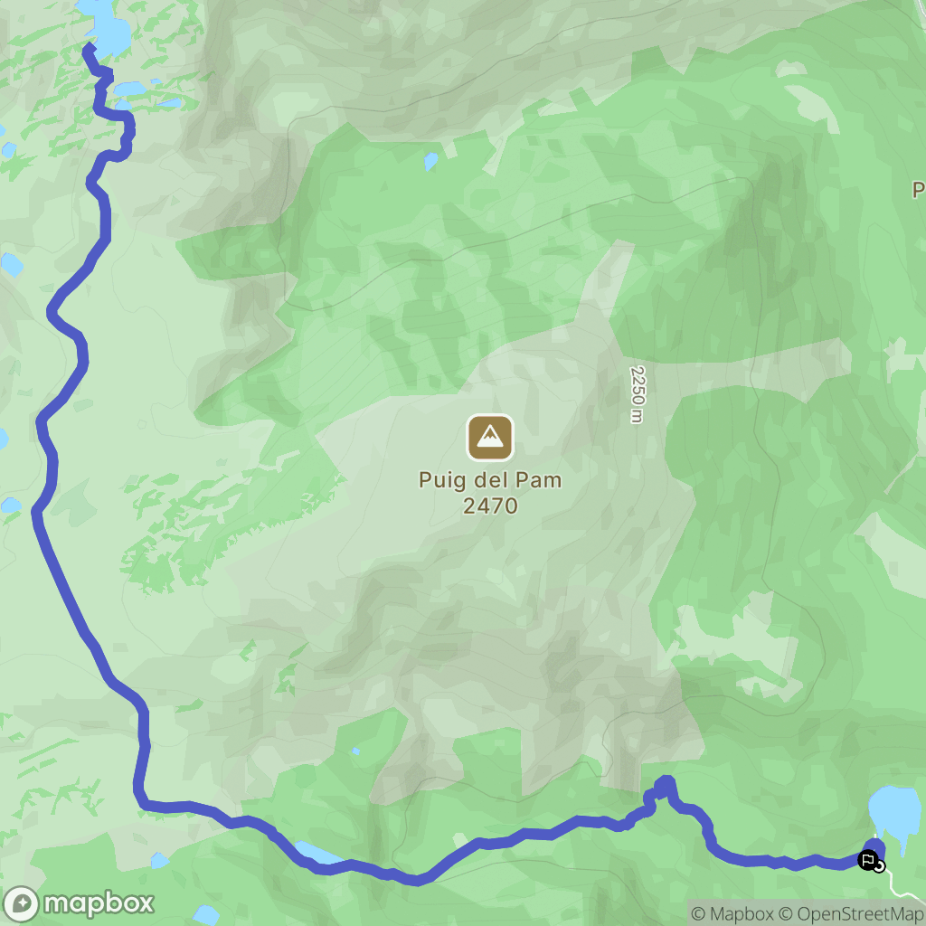 Les Angles : carte du parcours de randonnée - France