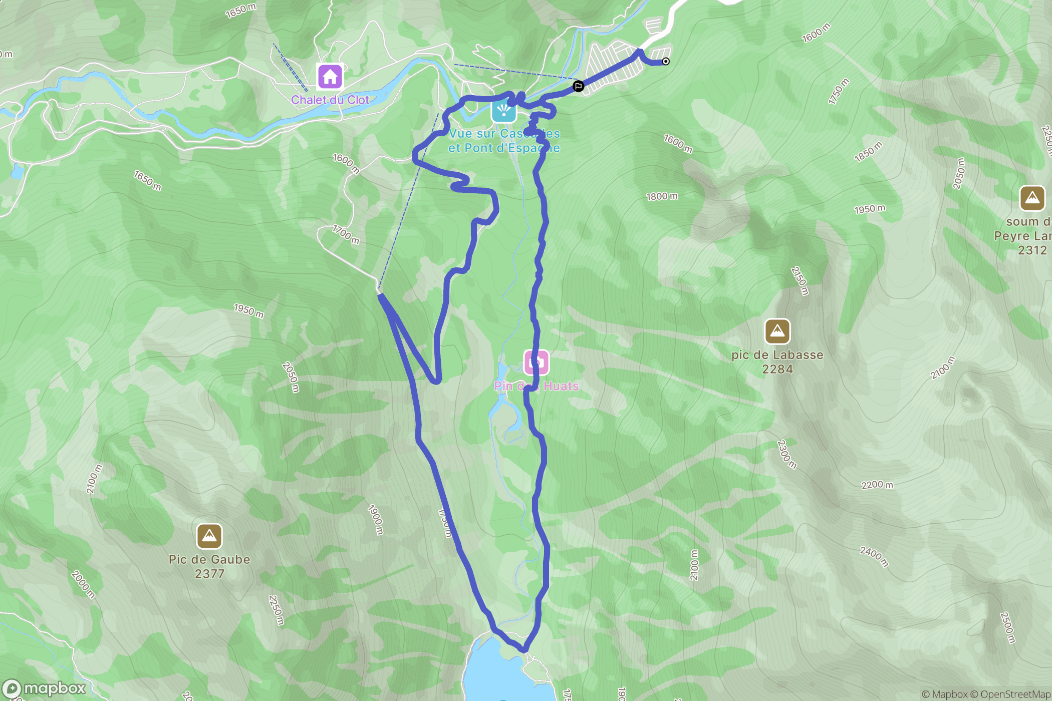 Cauterets: routekaart voor buitenactiviteiten - France