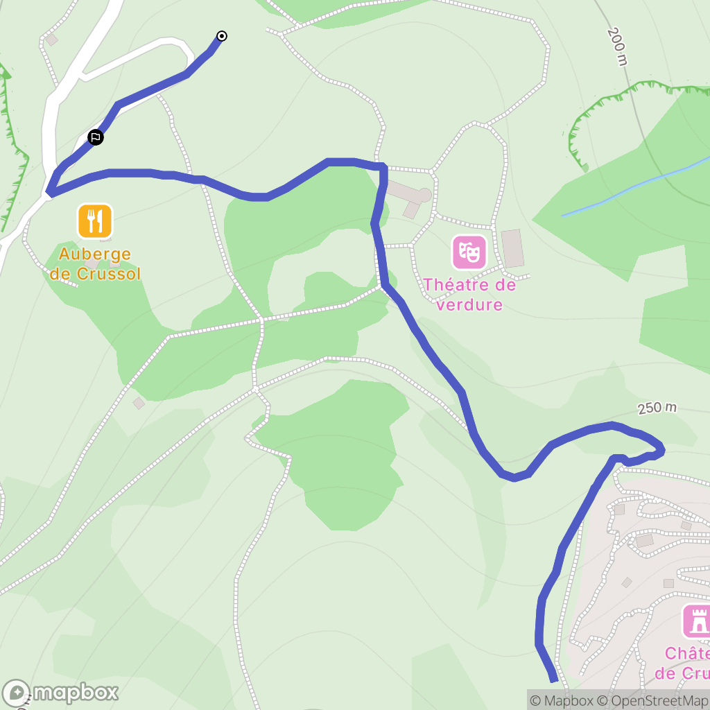 Saint-Péray : carte du parcours de randonnée - France