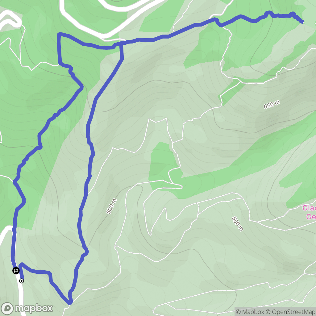 Gémenos : carte du parcours de randonnée - France