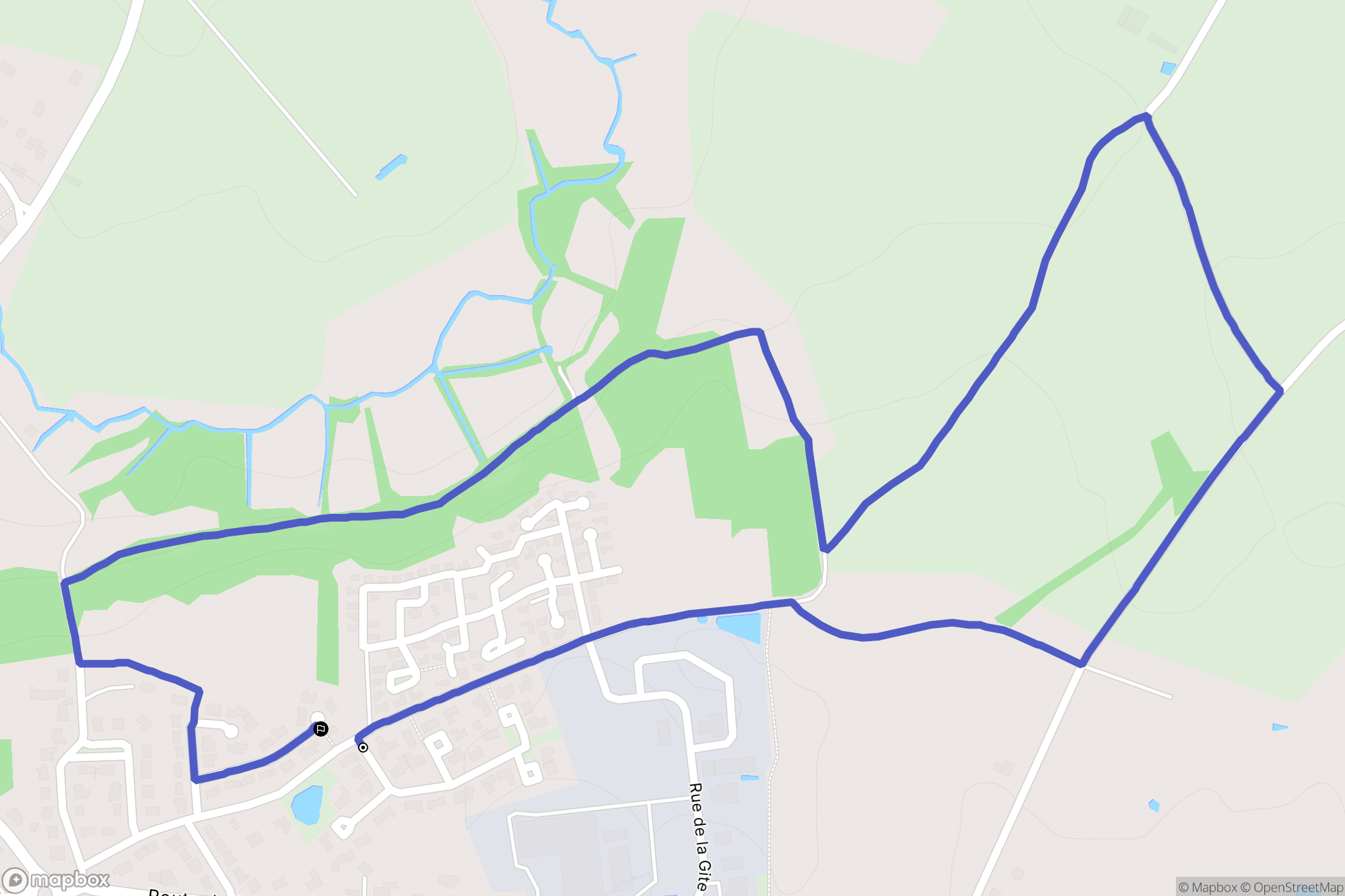 La Chaize-Giraud : carte du parcours de randonnée - France