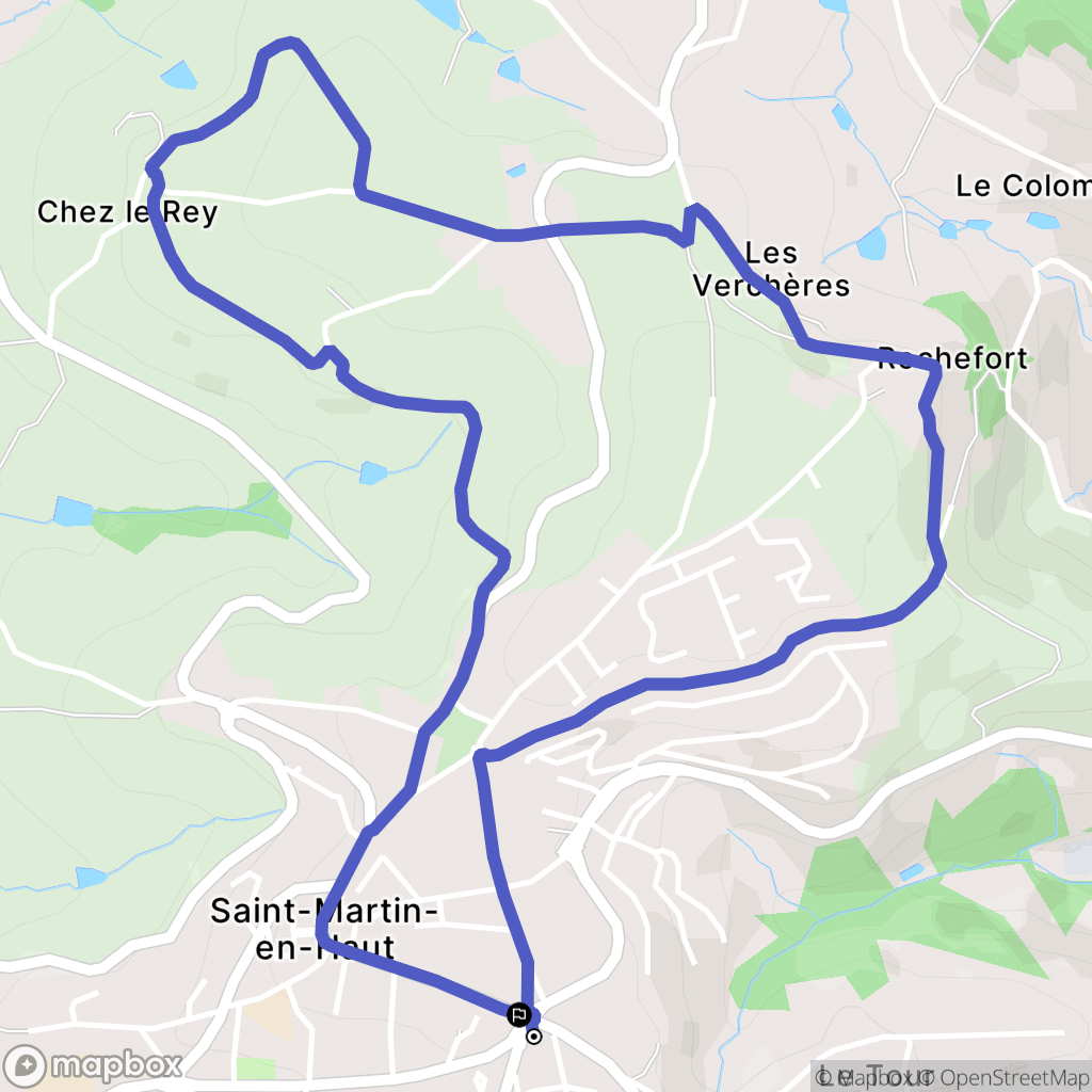 Saint-Martin-en-Haut: routekaart voor buitenactiviteiten - France
