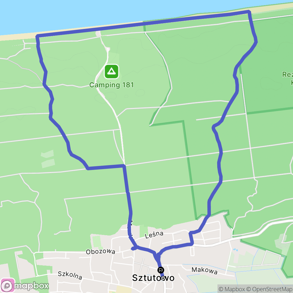 Sztutowo: mapa trasy - Poland