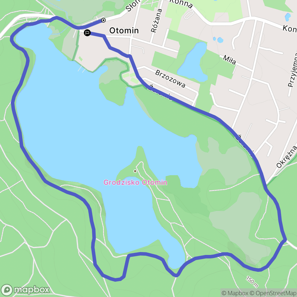 Otomin: mapa trasy - Poland