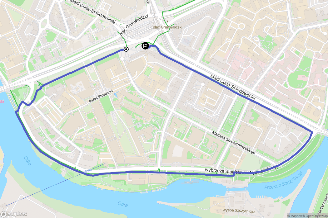 Wrocław: mapa trasy - Poland