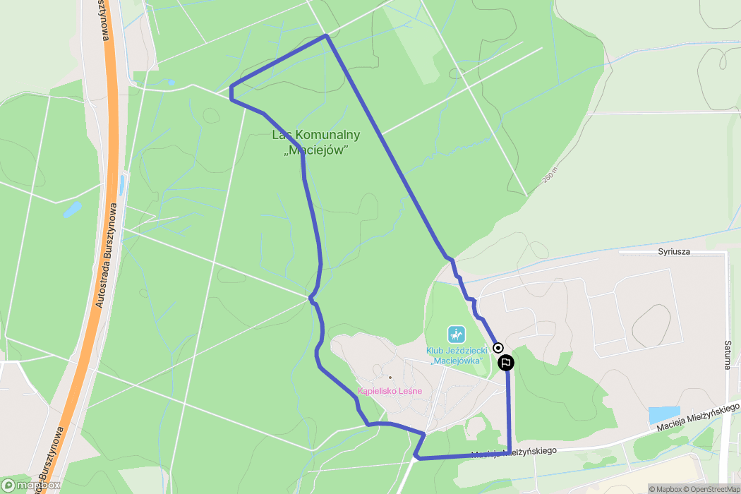 Zabrze: mapa trasy - Poland