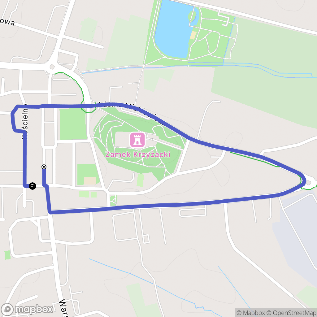 Nidzica: mapa trasy - Poland