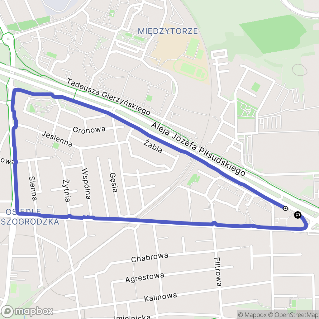 Płock: mapa trasy - Poland