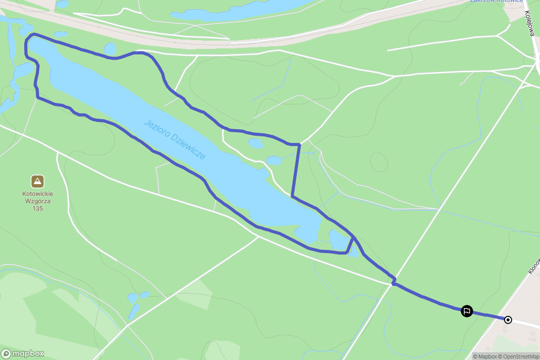 Kotowice: mapa trasy - Poland