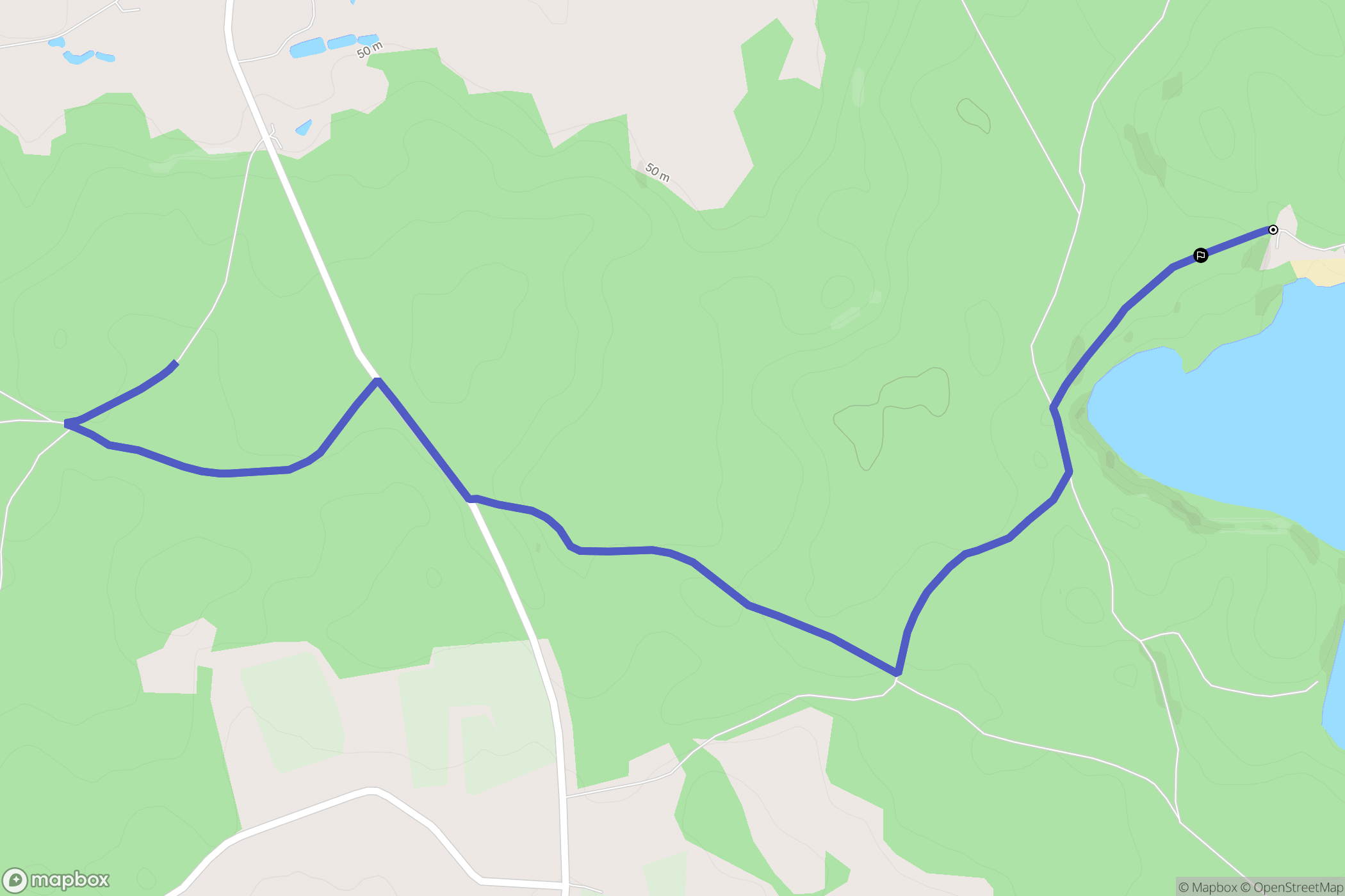Glebiska: mapa trasy - Poland