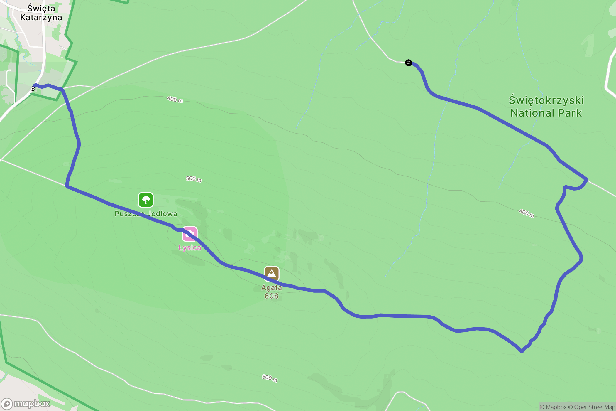 Święta Katarzyna: mapa trasy - Poland