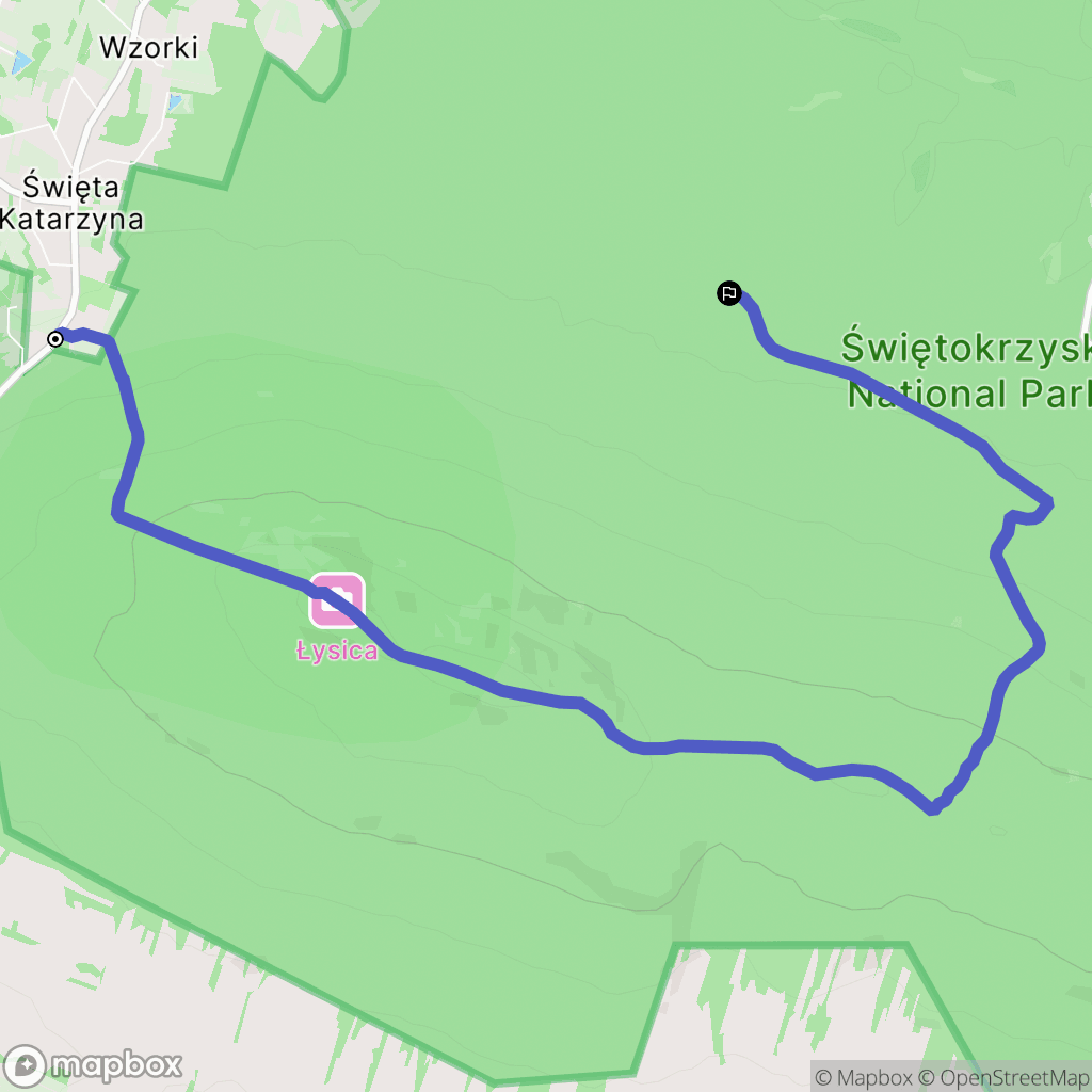 Święta Katarzyna: mapa trasy - Poland