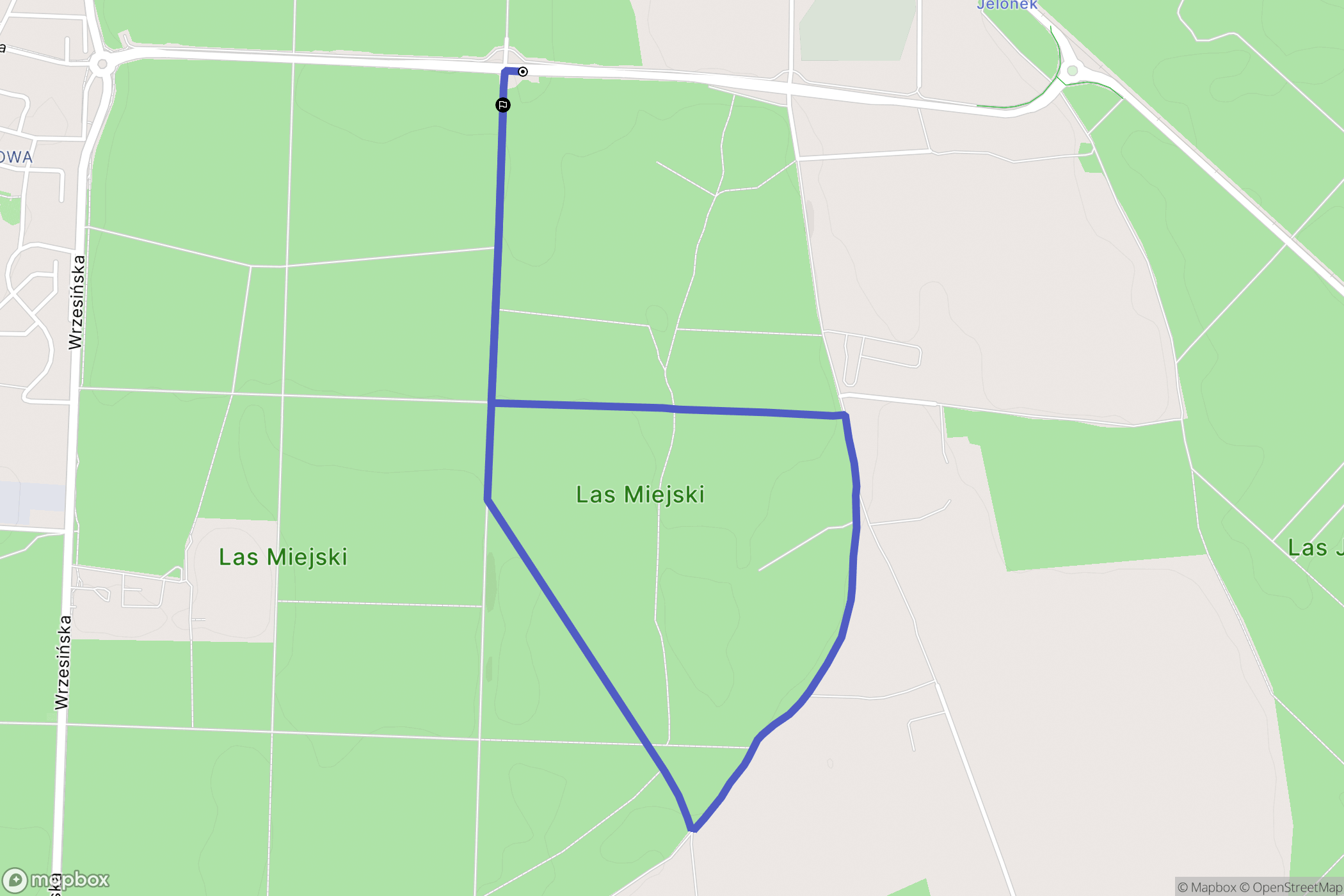 Gniezno: mapa trasy - Poland