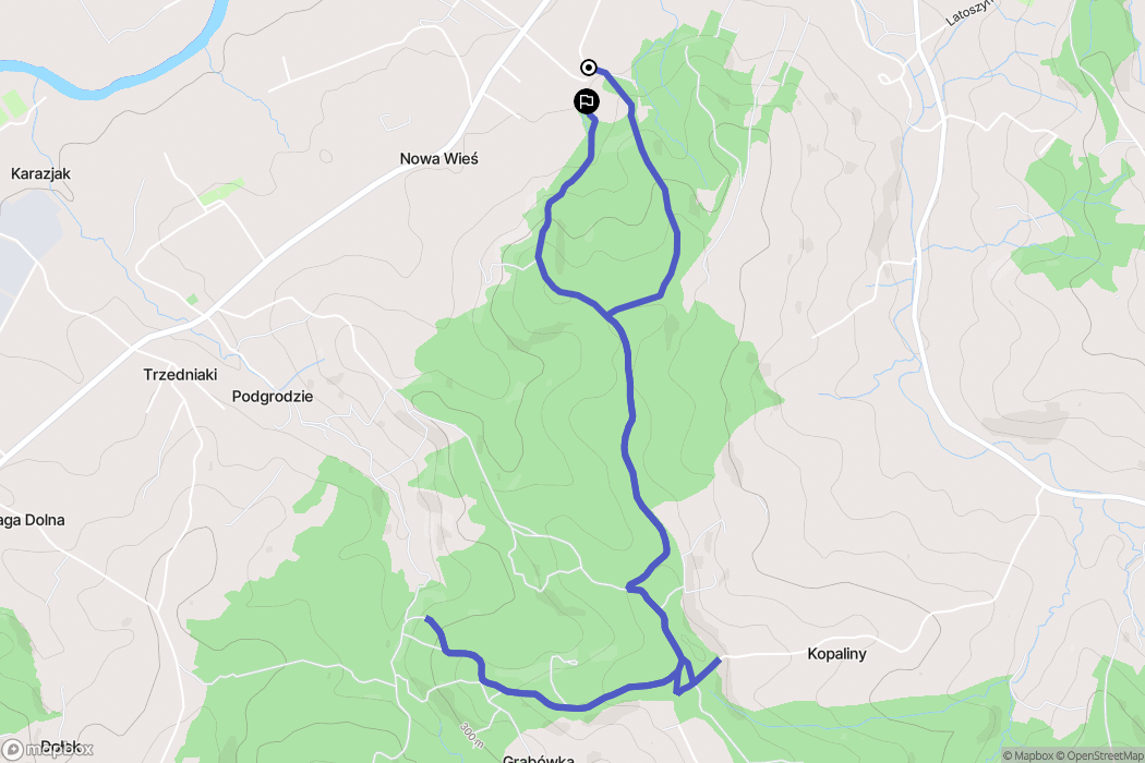 Latoszyn: mapa trasy - Poland