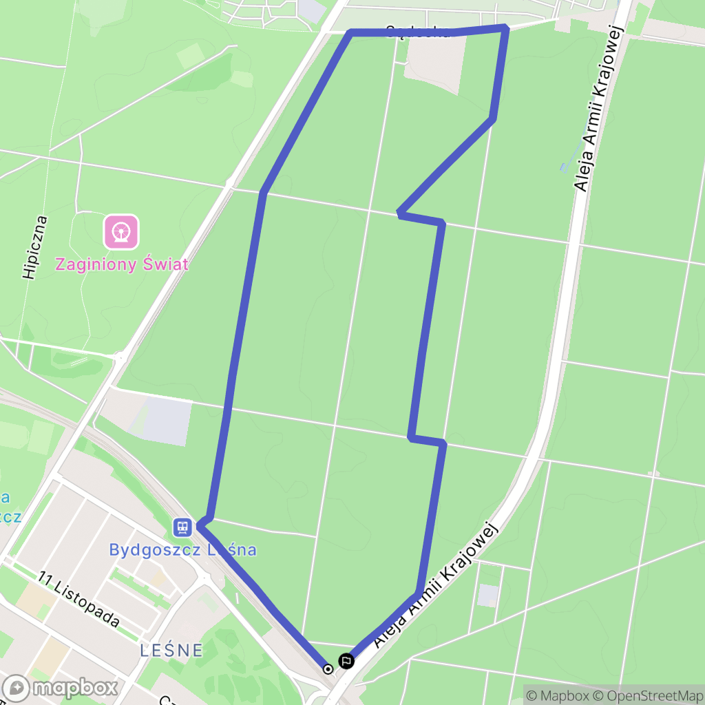 Bydgoszcz: mapa trasy - Poland