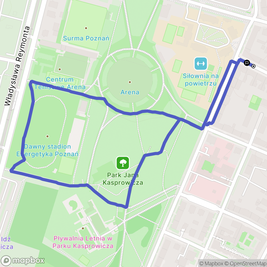 Poznań: mapa trasy - Poland