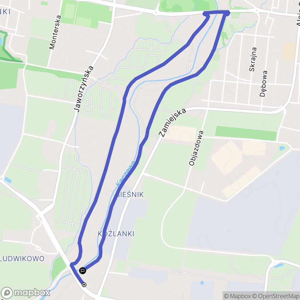 Legnica: mapa trasy - Poland