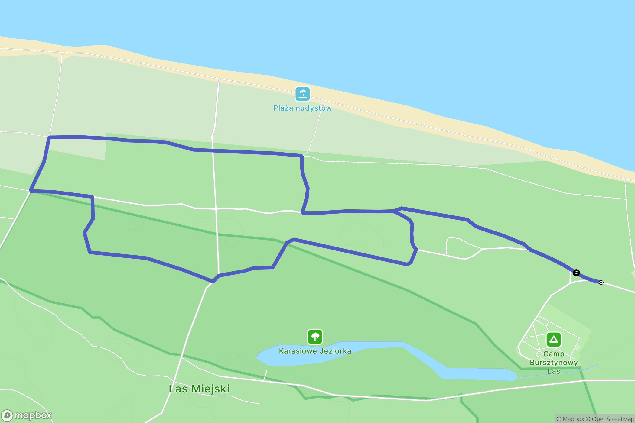 Gdańsk: mapa trasy - Poland